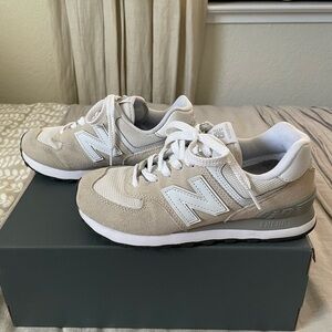 New Balance 574 Nimbus Cloud White - Size 6
